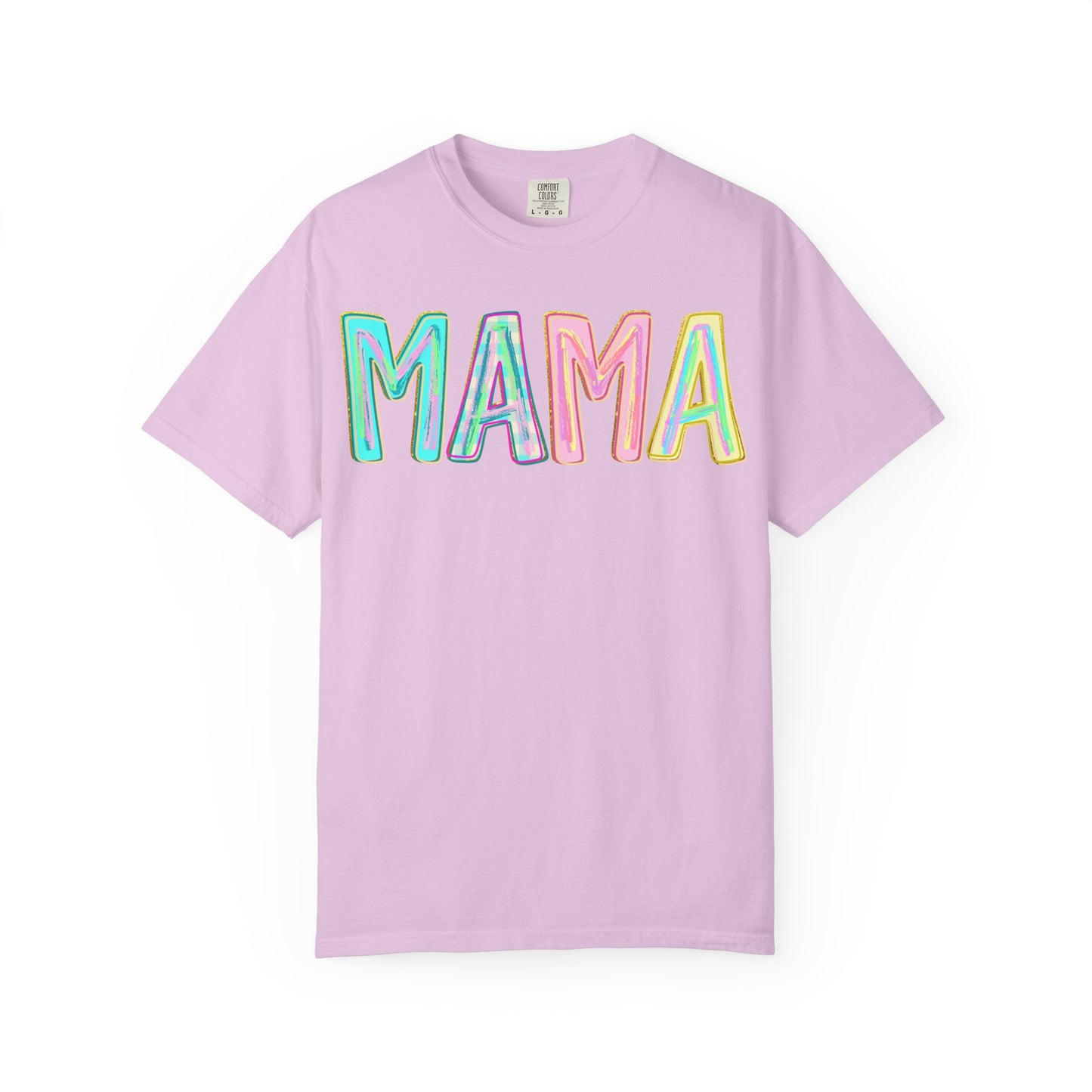 Mama Tee — Colorful Hand-Drawn Letters Mother's Day Mom T-Shirt