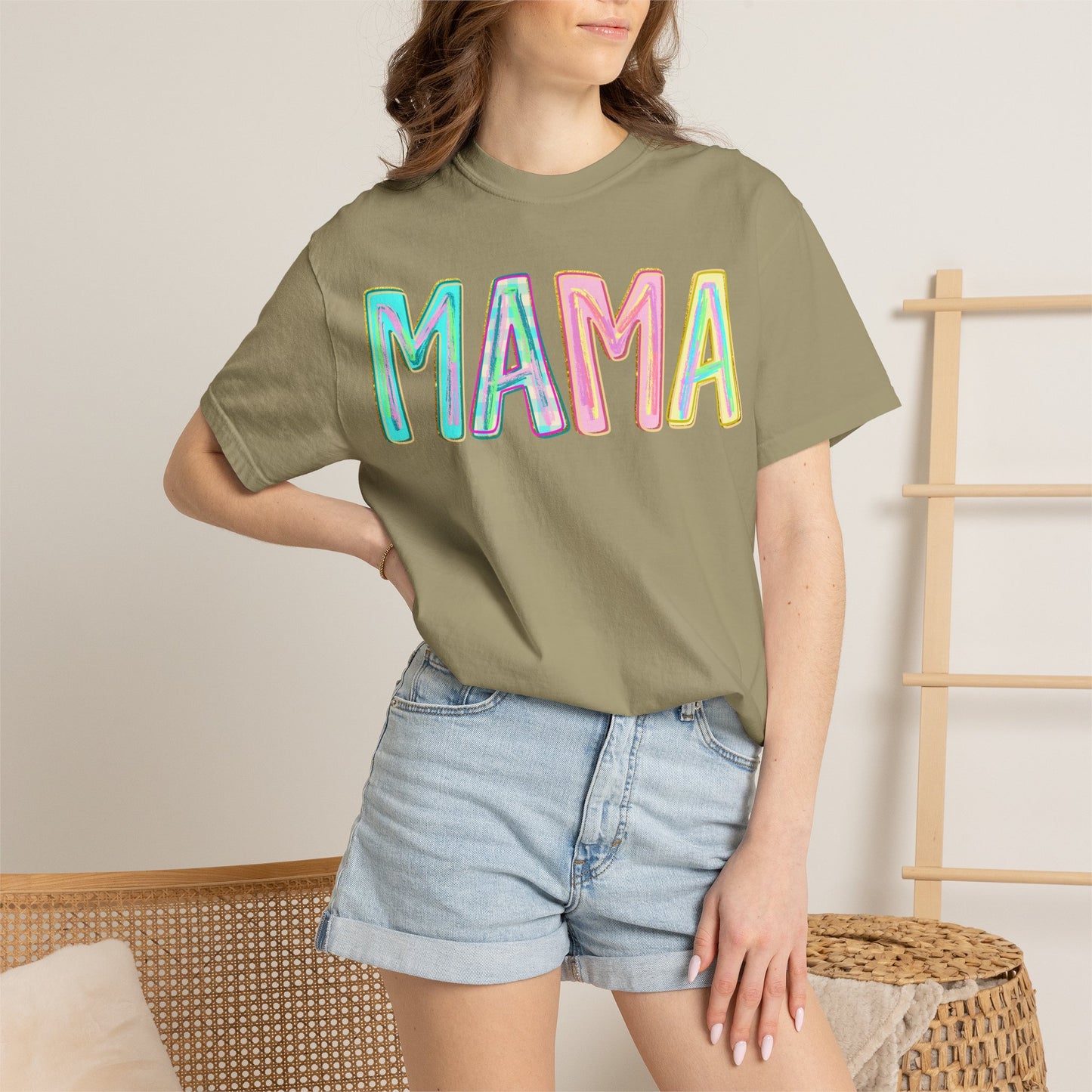 Mama Tee — Colorful Hand-Drawn Letters Mother's Day Mom T-Shirt