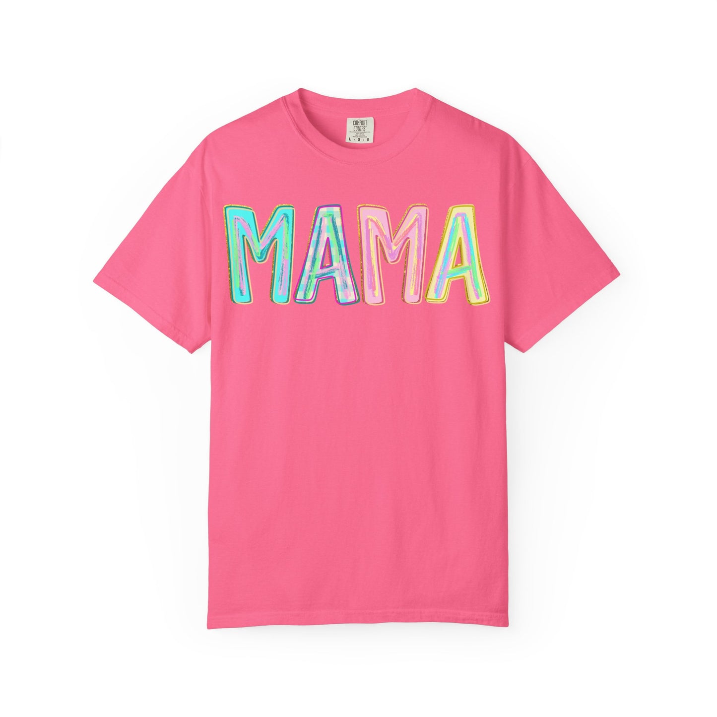 Mama Tee — Colorful Hand-Drawn Letters Mother's Day Mom T-Shirt