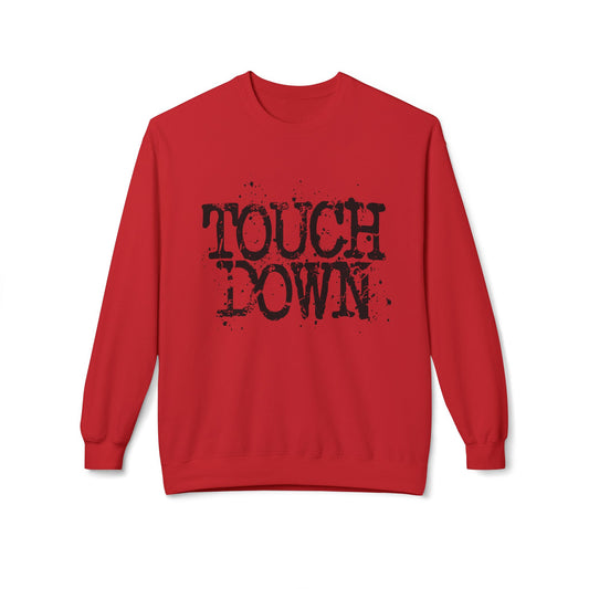 Touchdown Crewneck Sweatshirt - Vintage Grunge Football Pullover