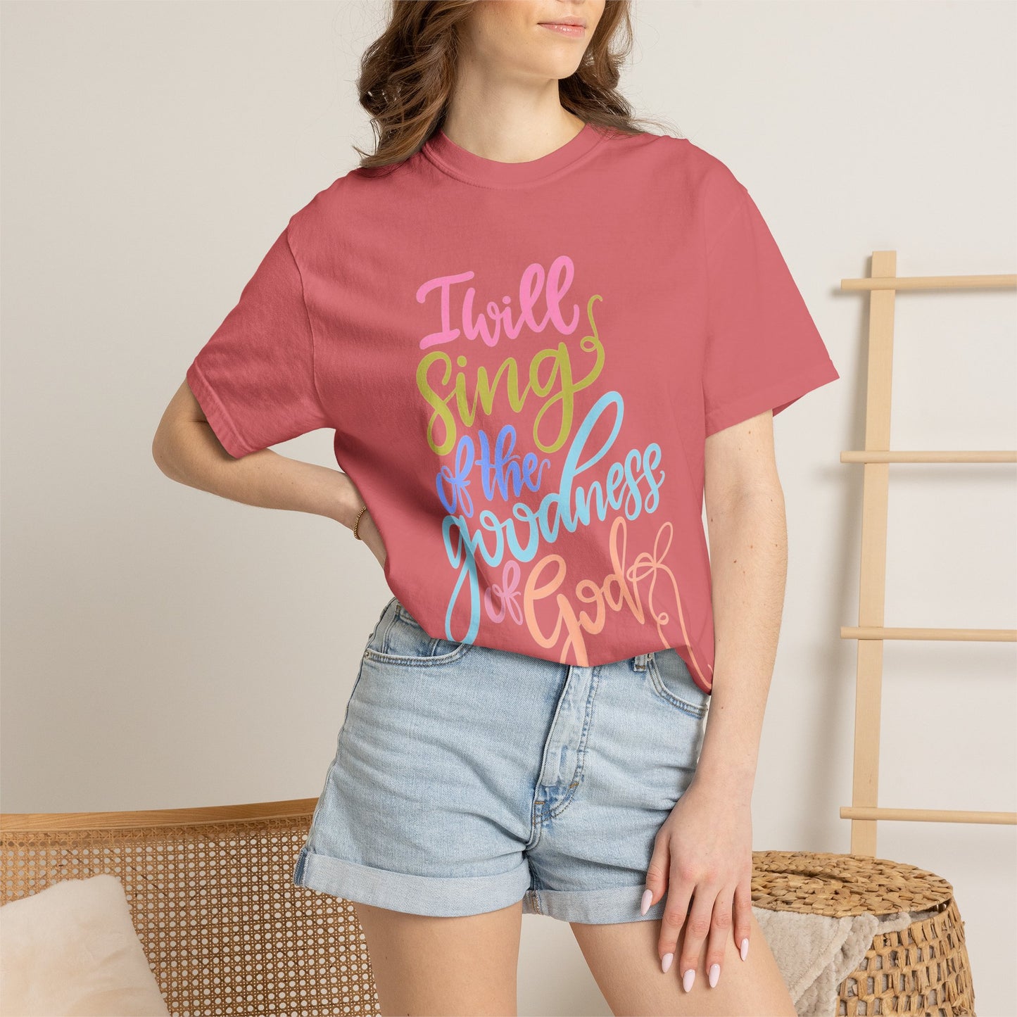 I Will Sing of the Goodness of God T-Shirt — Christian Faith Inspirational Tee