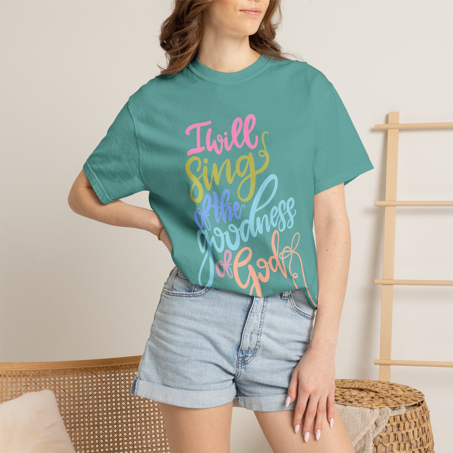 I Will Sing of the Goodness of God T-Shirt — Christian Faith Inspirational Tee