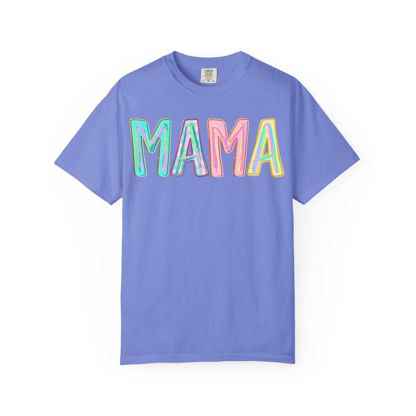 Mama Tee — Colorful Hand-Drawn Letters Mother's Day Mom T-Shirt