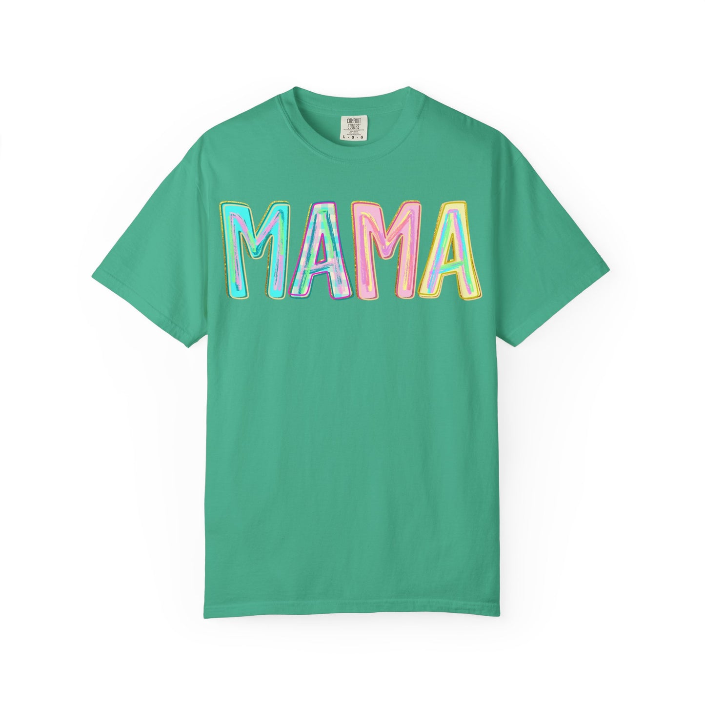 Mama Tee — Colorful Hand-Drawn Letters Mother's Day Mom T-Shirt