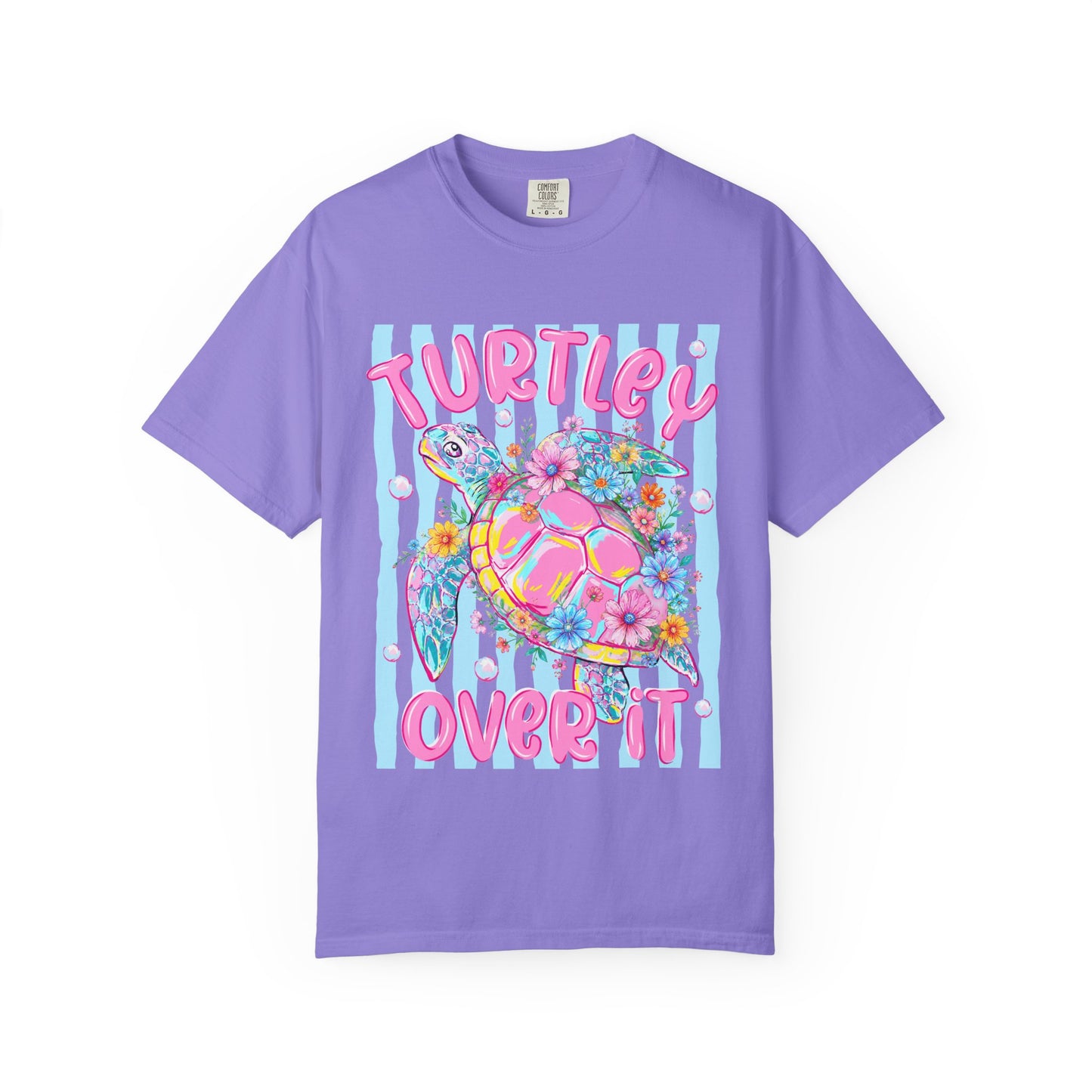 Turtley Over It Turtle Graphic T-Shirt