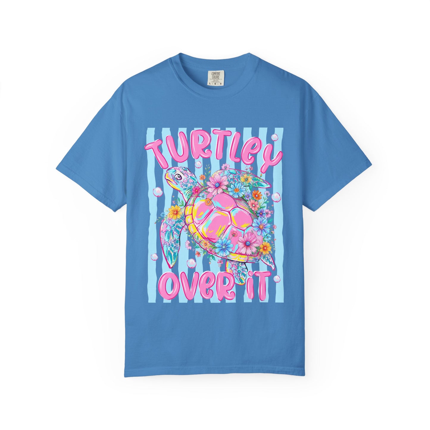 Turtley Over It Turtle Graphic T-Shirt