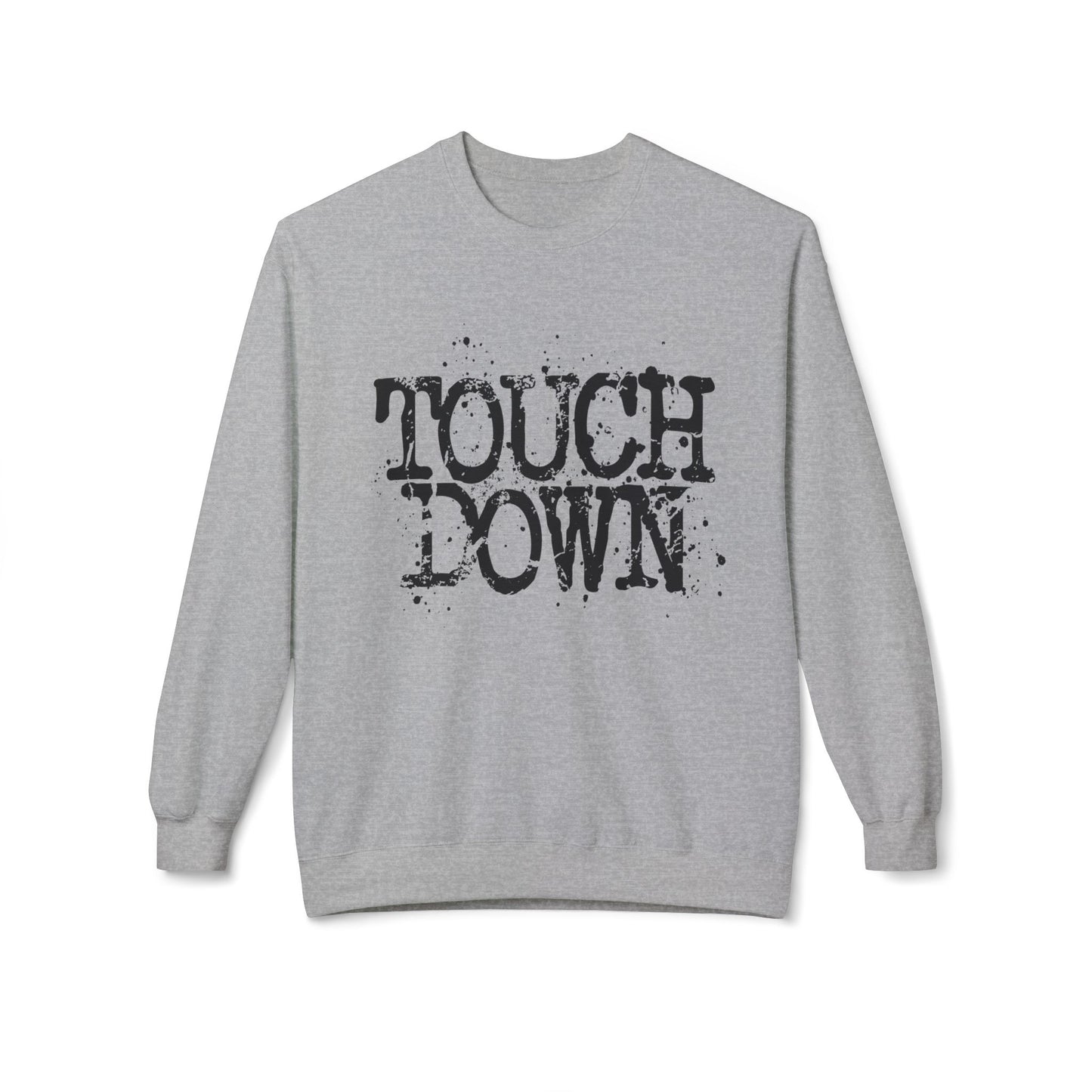 Touchdown Crewneck Sweatshirt - Vintage Grunge Football Pullover