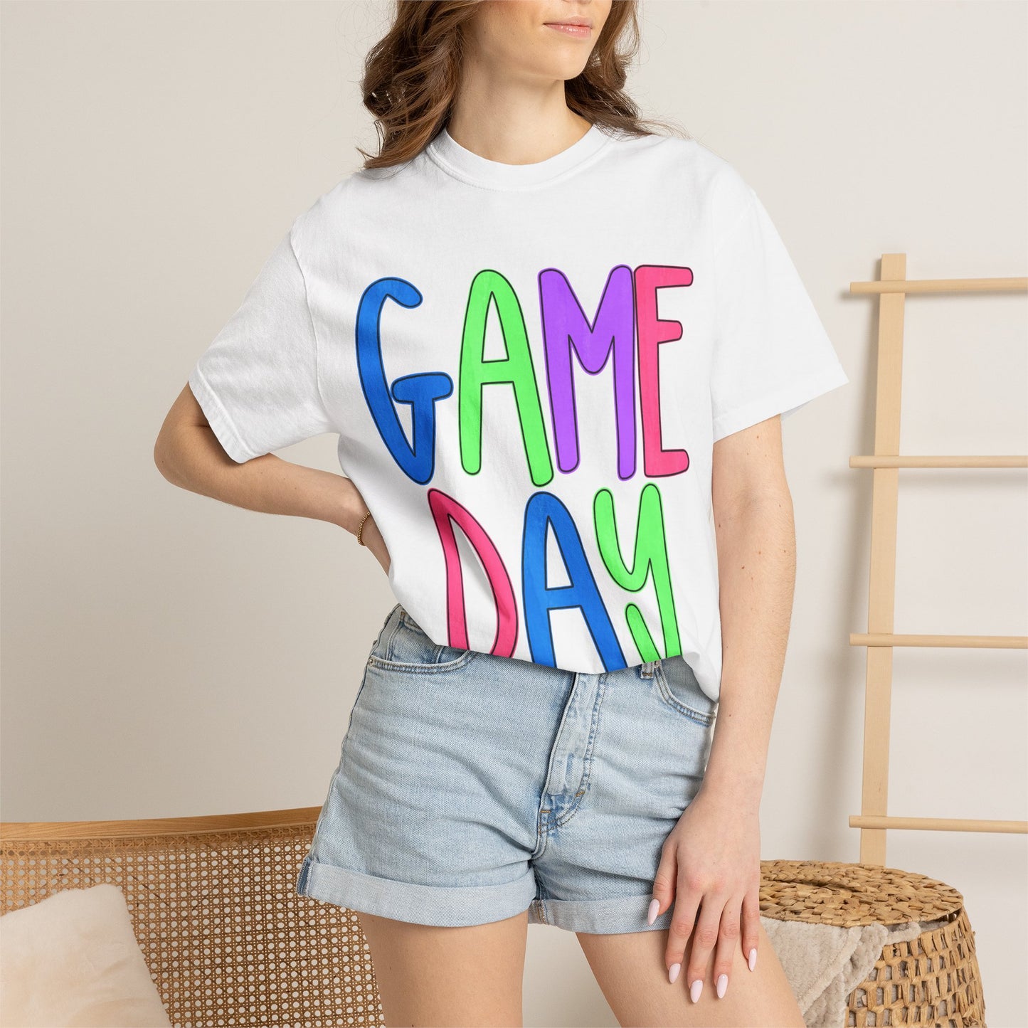 Game Day T-Shirt — Colorful Playful Graphic Tee