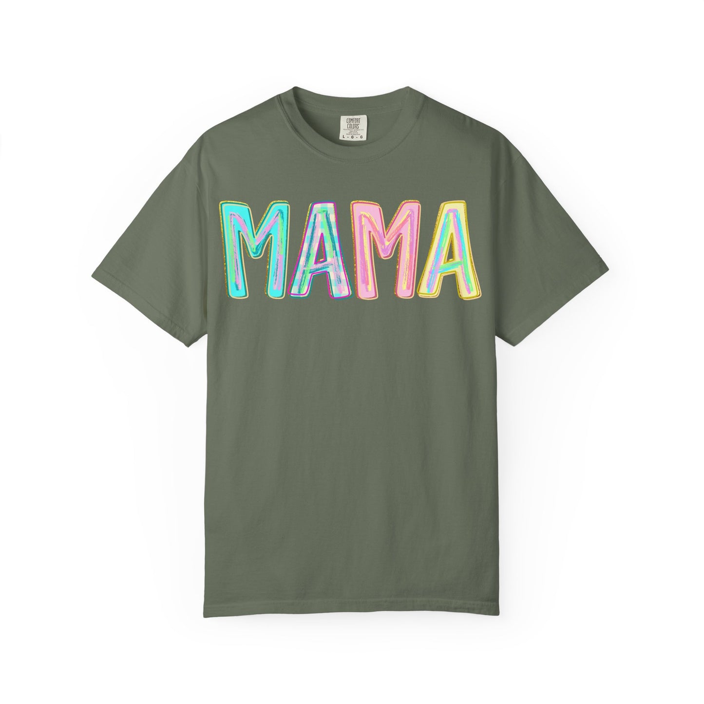 Mama Tee — Colorful Hand-Drawn Letters Mother's Day Mom T-Shirt