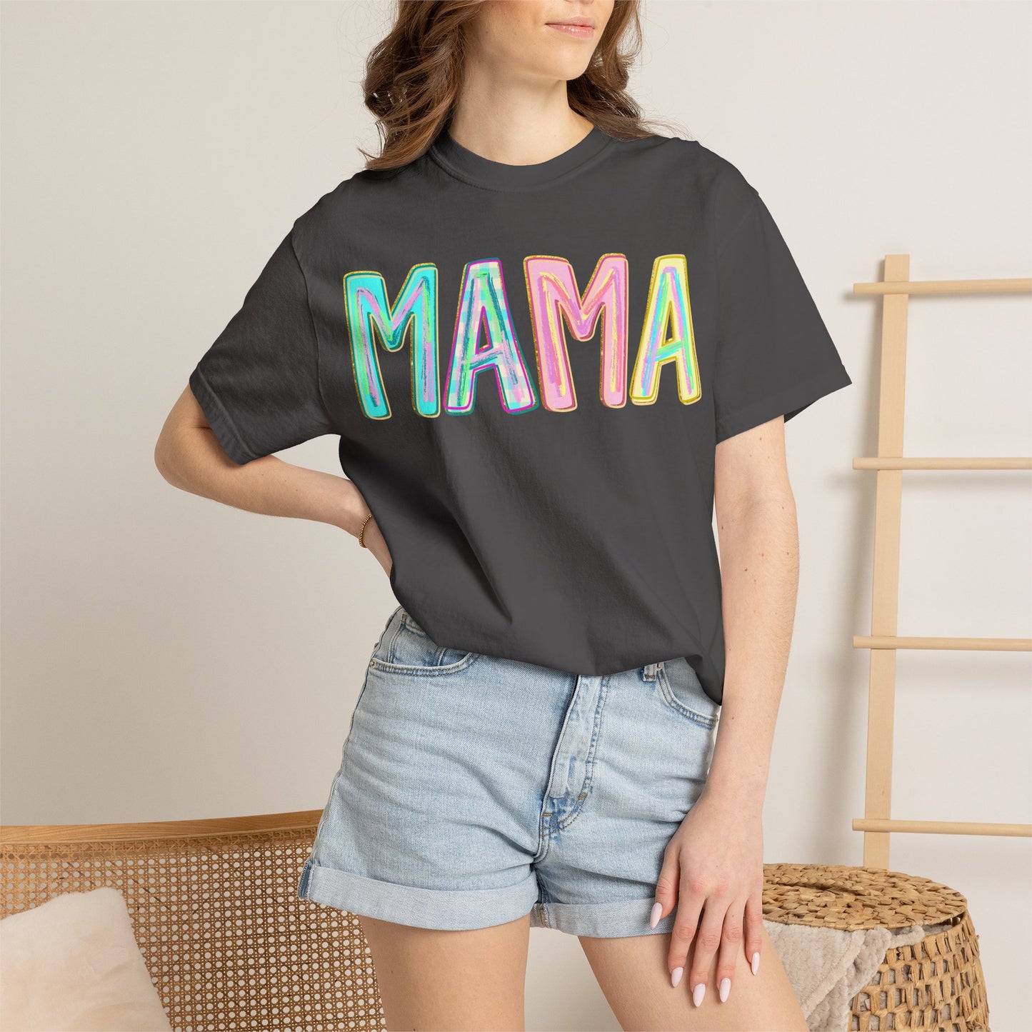 Mama Tee — Colorful Hand-Drawn Letters Mother's Day Mom T-Shirt