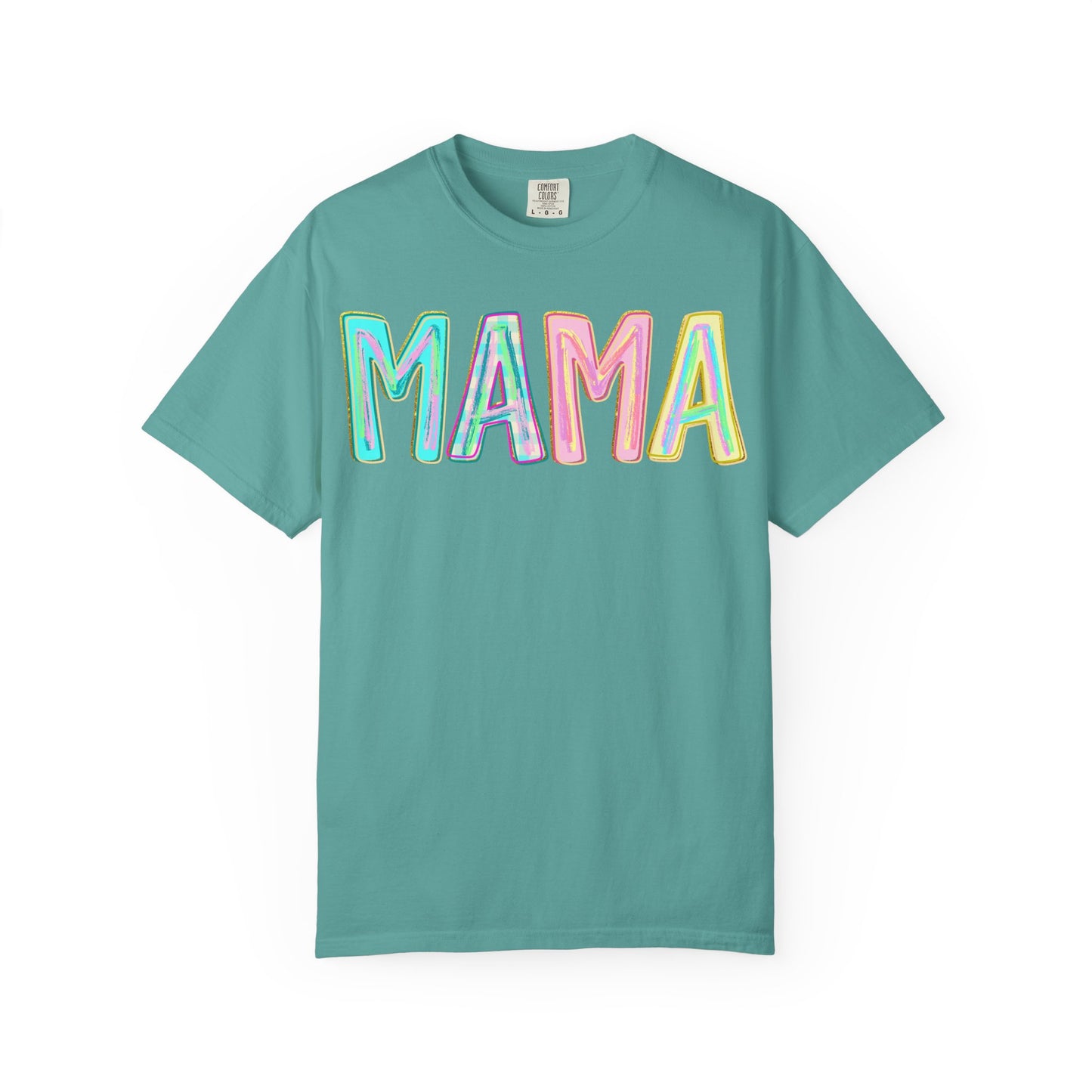 Mama Tee — Colorful Hand-Drawn Letters Mother's Day Mom T-Shirt