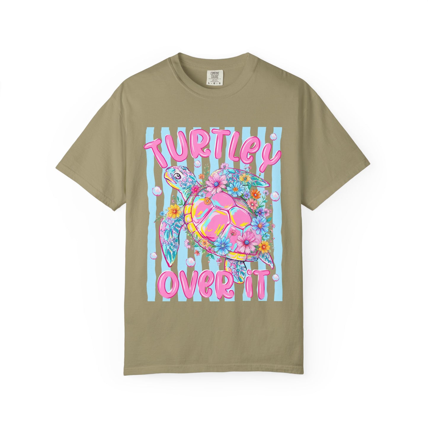 Turtley Over It Turtle Graphic T-Shirt