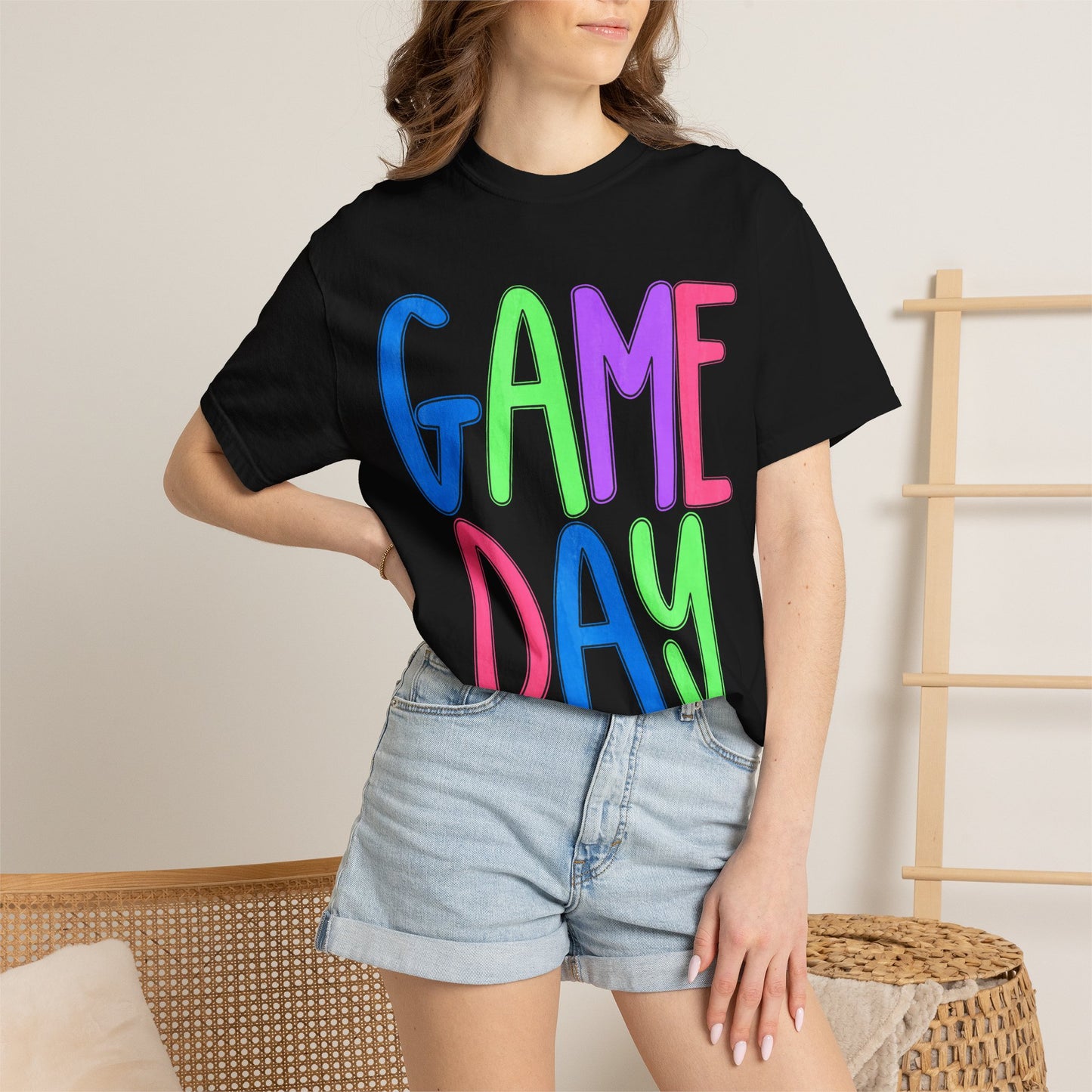 Game Day T-Shirt — Colorful Playful Graphic Tee