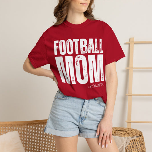 Football Mom T-Shirt — Distressed Team Spirit Tee