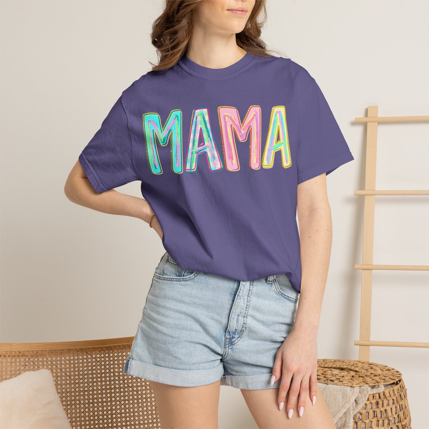 Mama Tee — Colorful Hand-Drawn Letters Mother's Day Mom T-Shirt