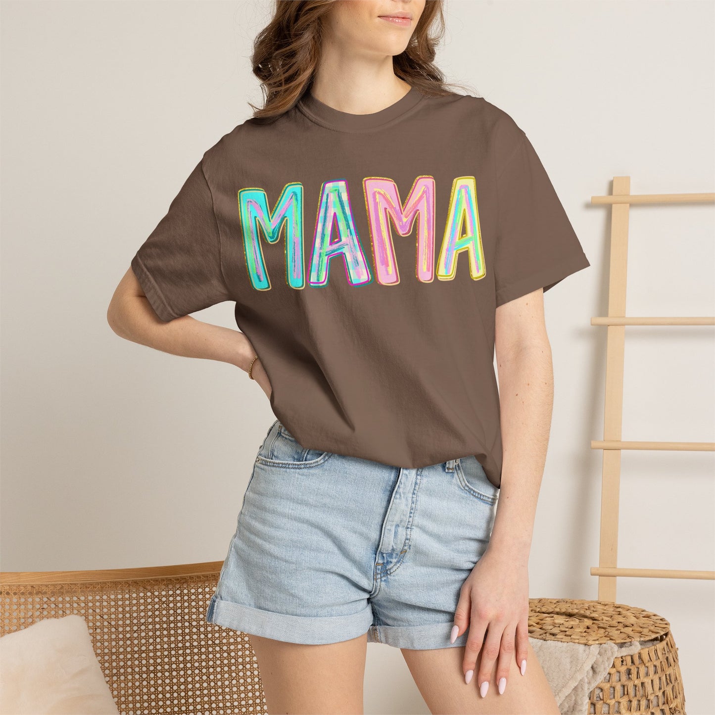 Mama Tee — Colorful Hand-Drawn Letters Mother's Day Mom T-Shirt