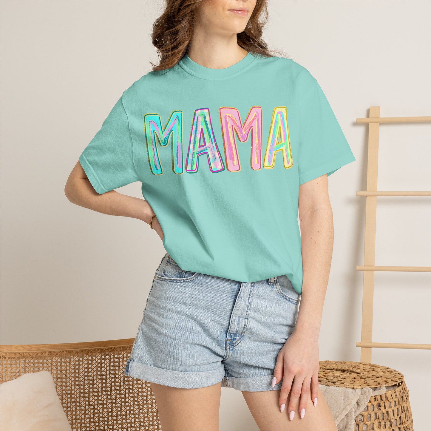 Mama Tee — Colorful Hand-Drawn Letters Mother's Day Mom T-Shirt