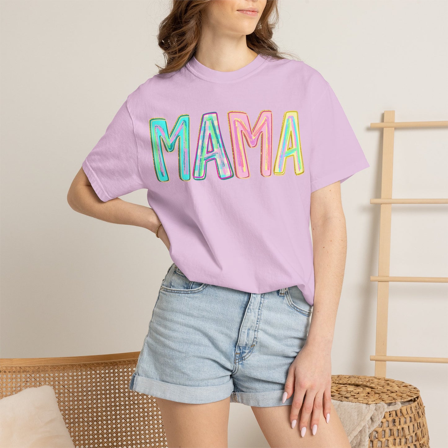 Mama Tee — Colorful Hand-Drawn Letters Mother's Day Mom T-Shirt
