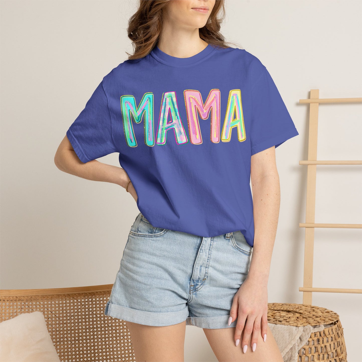 Mama Tee — Colorful Hand-Drawn Letters Mother's Day Mom T-Shirt