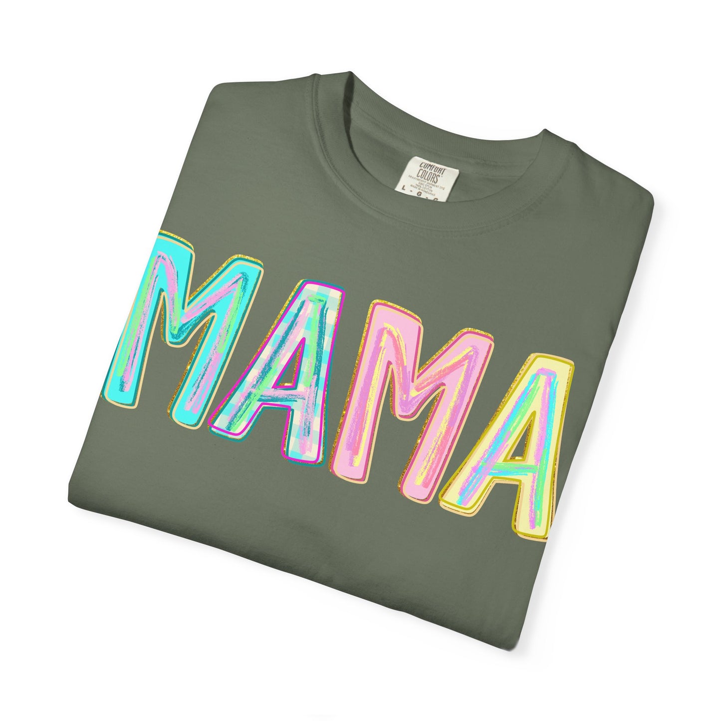 Mama Tee — Colorful Hand-Drawn Letters Mother's Day Mom T-Shirt