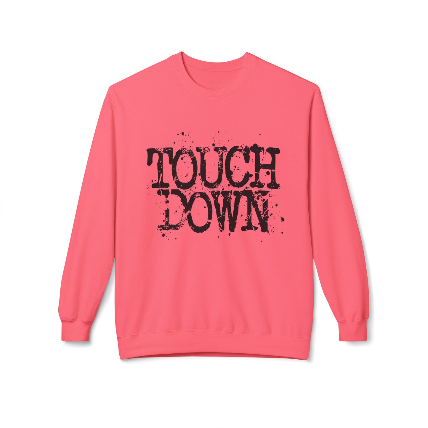 Touchdown Crewneck Sweatshirt - Vintage Grunge Football Pullover