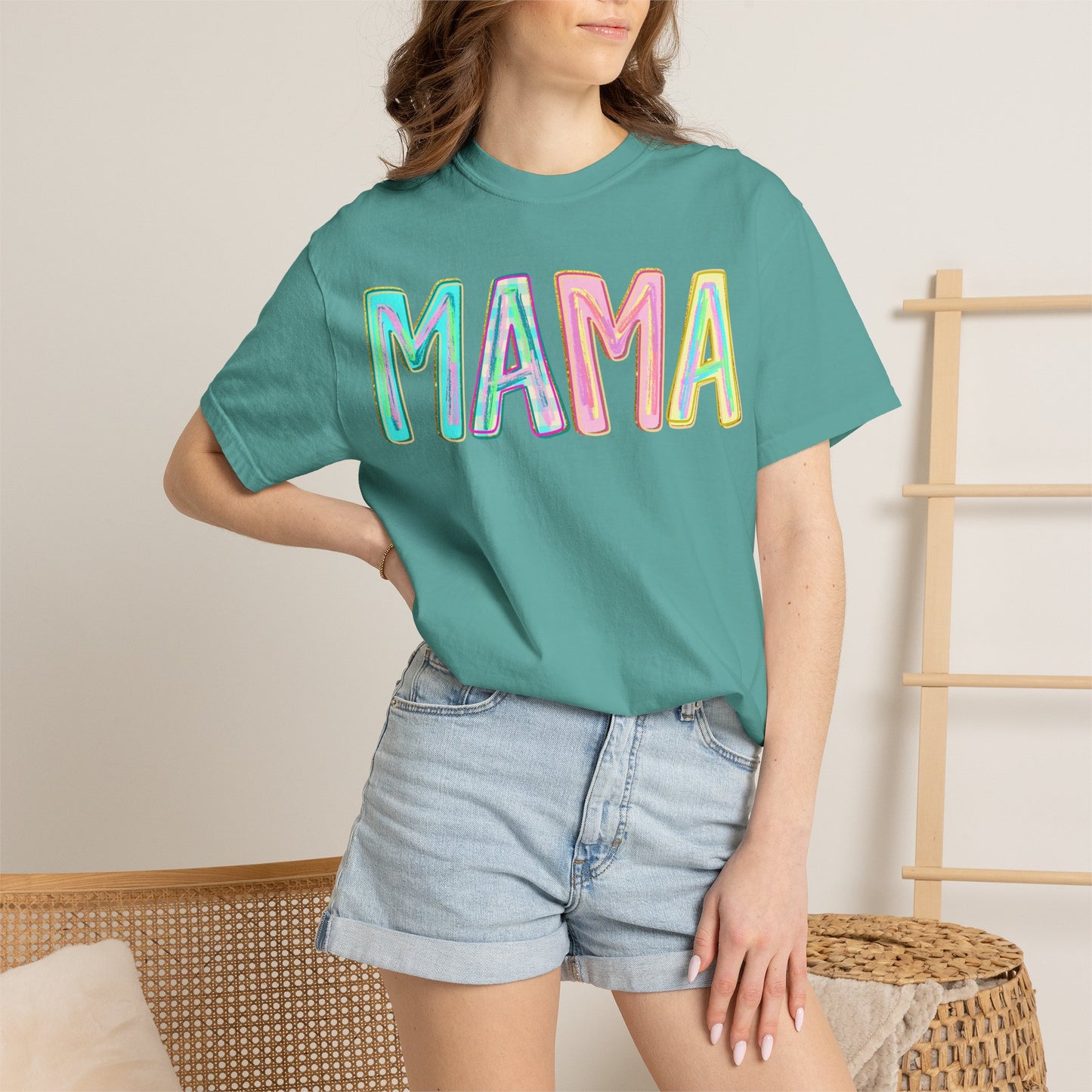 Mama Tee — Colorful Hand-Drawn Letters Mother's Day Mom T-Shirt