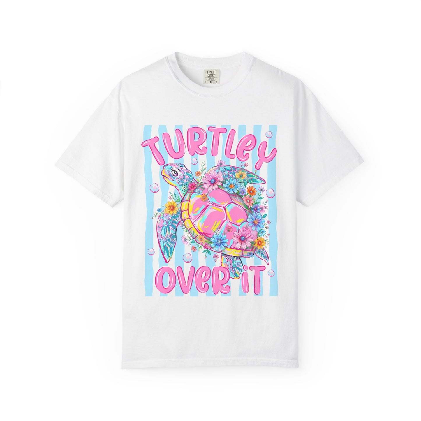 Turtley Over It Turtle Graphic T-Shirt