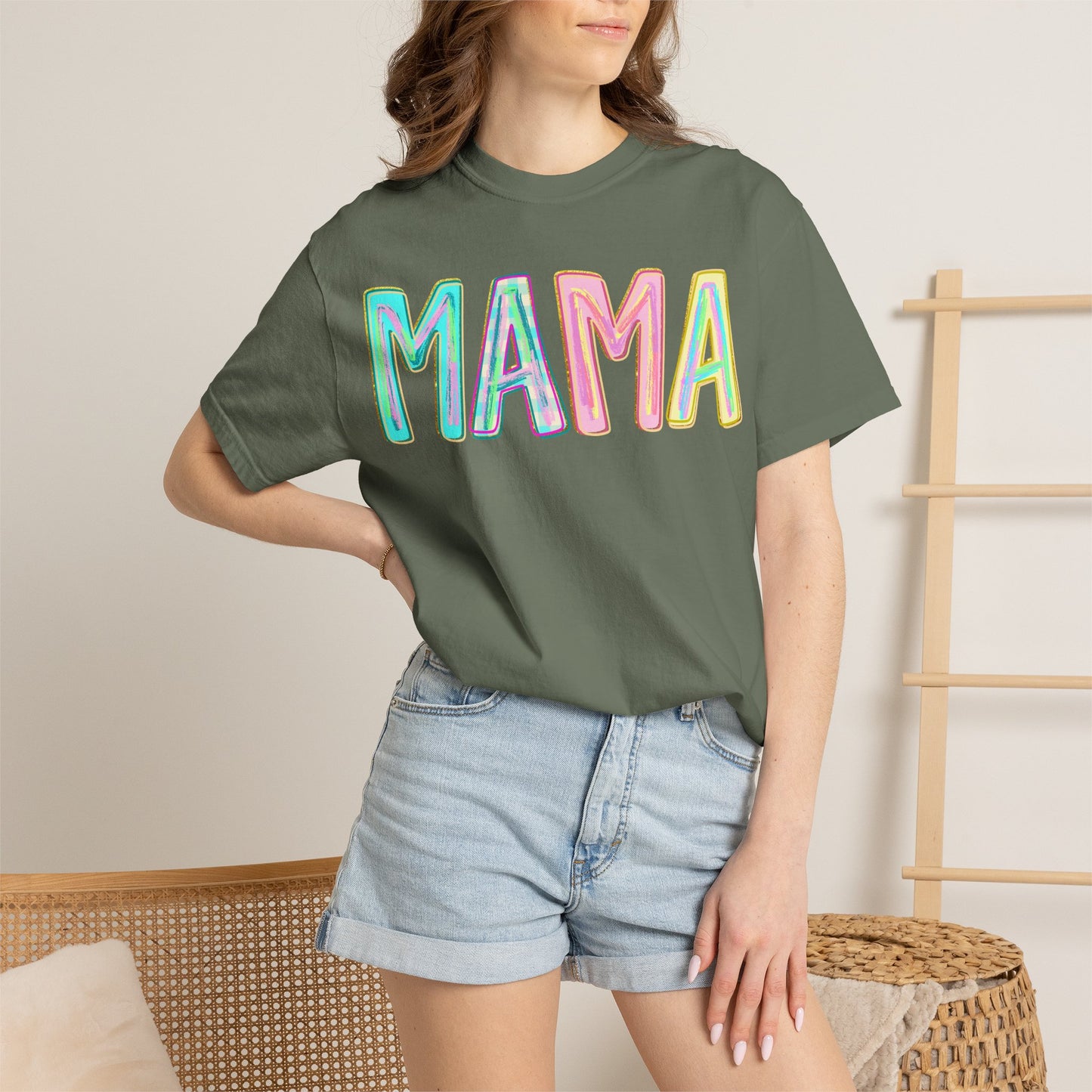 Mama Tee — Colorful Hand-Drawn Letters Mother's Day Mom T-Shirt