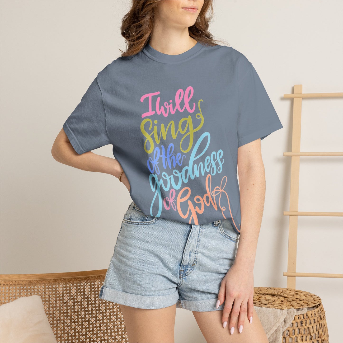 I Will Sing of the Goodness of God T-Shirt — Christian Faith Inspirational Tee