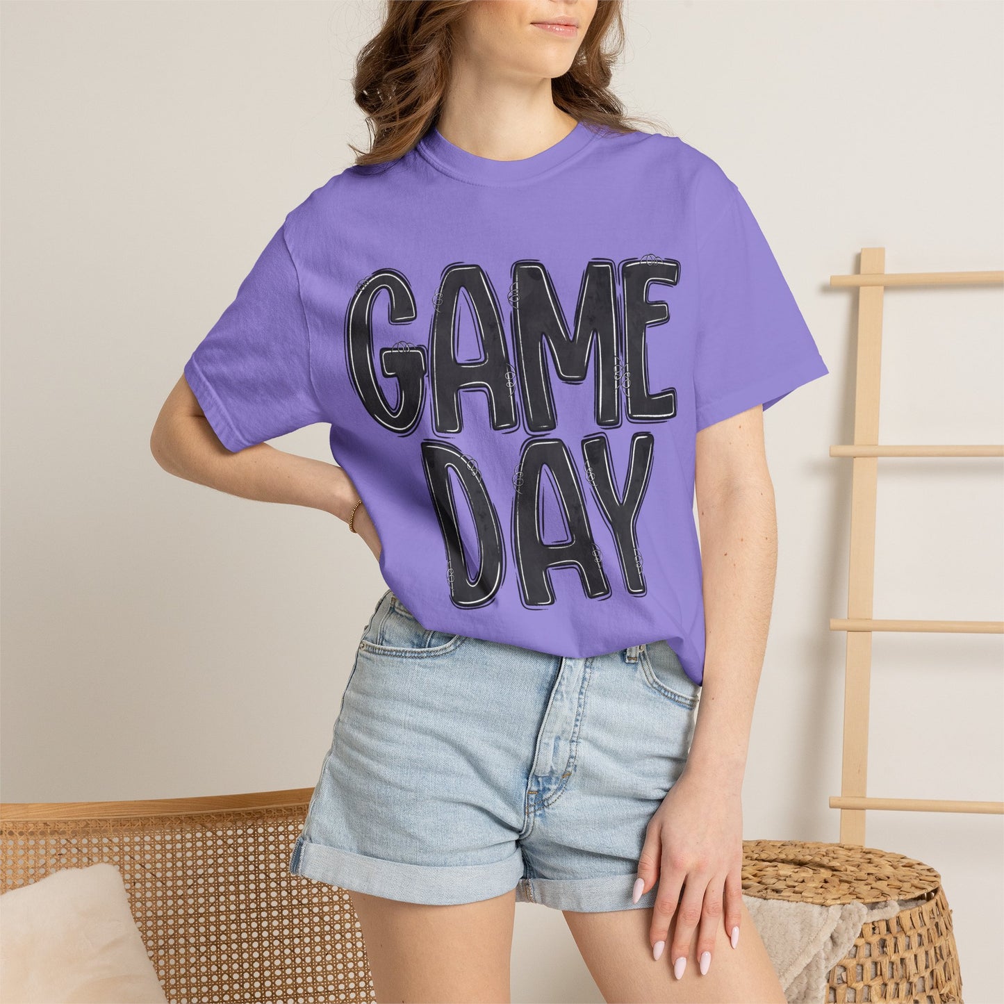 Game Day T-Shirt — Bold Brushstroke Sports Fan Tee
