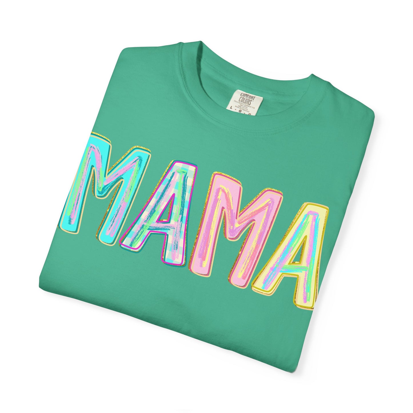 Mama Tee — Colorful Hand-Drawn Letters Mother's Day Mom T-Shirt