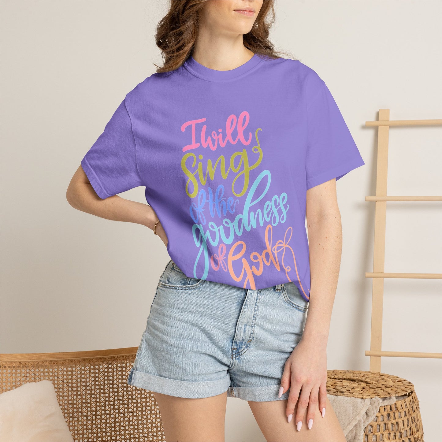I Will Sing of the Goodness of God T-Shirt — Christian Faith Inspirational Tee