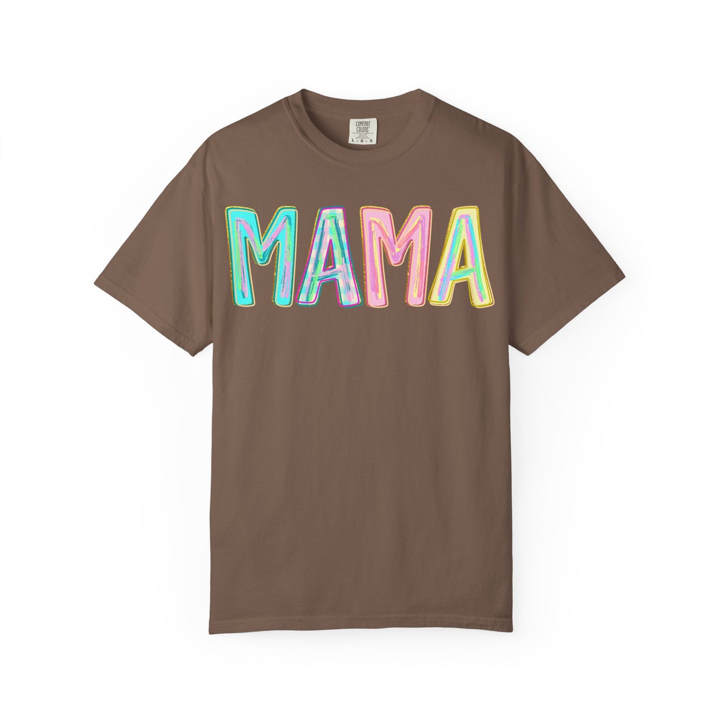 Mama Tee — Colorful Hand-Drawn Letters Mother's Day Mom T-Shirt