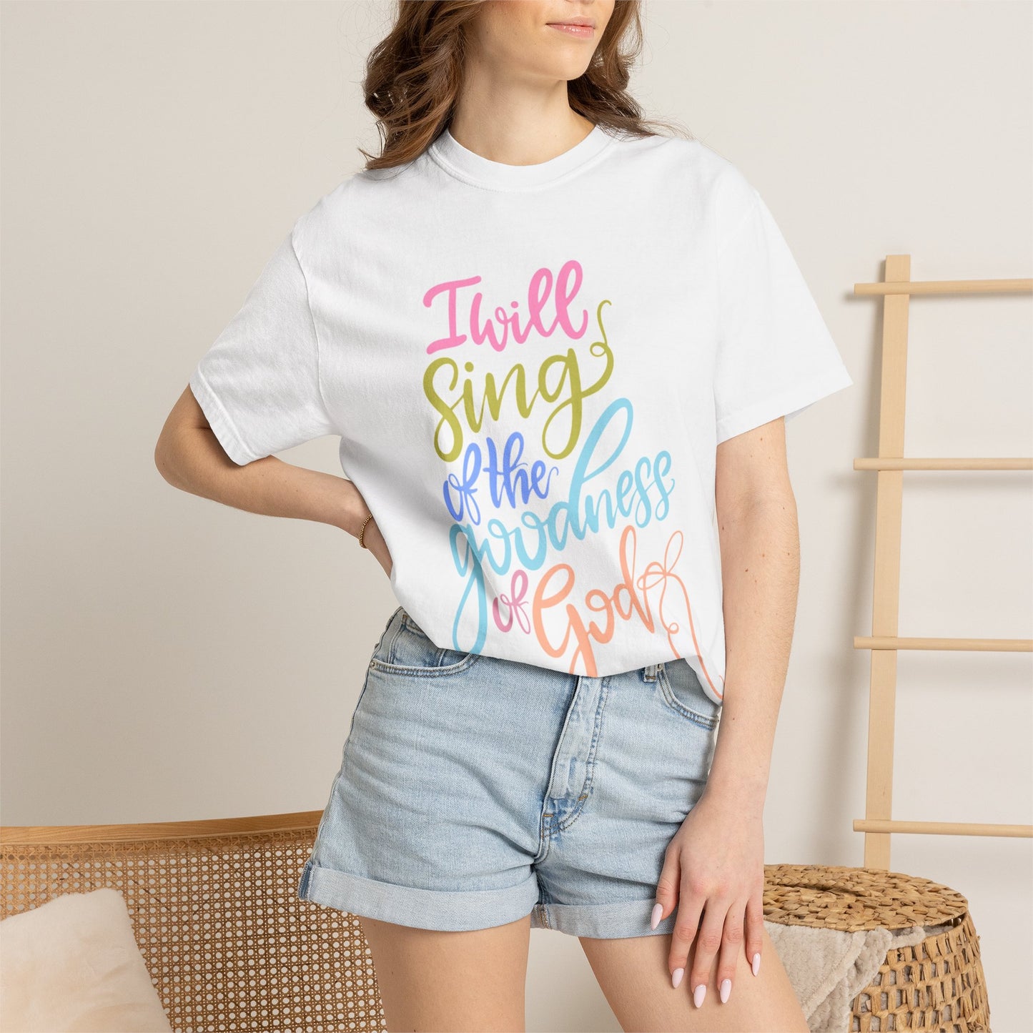 I Will Sing of the Goodness of God T-Shirt — Christian Faith Inspirational Tee