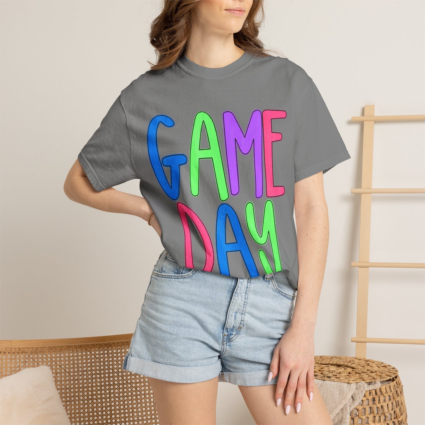Game Day T-Shirt — Colorful Playful Graphic Tee