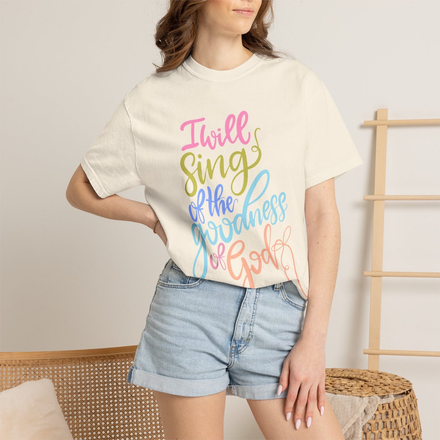 I Will Sing of the Goodness of God T-Shirt — Christian Faith Inspirational Tee