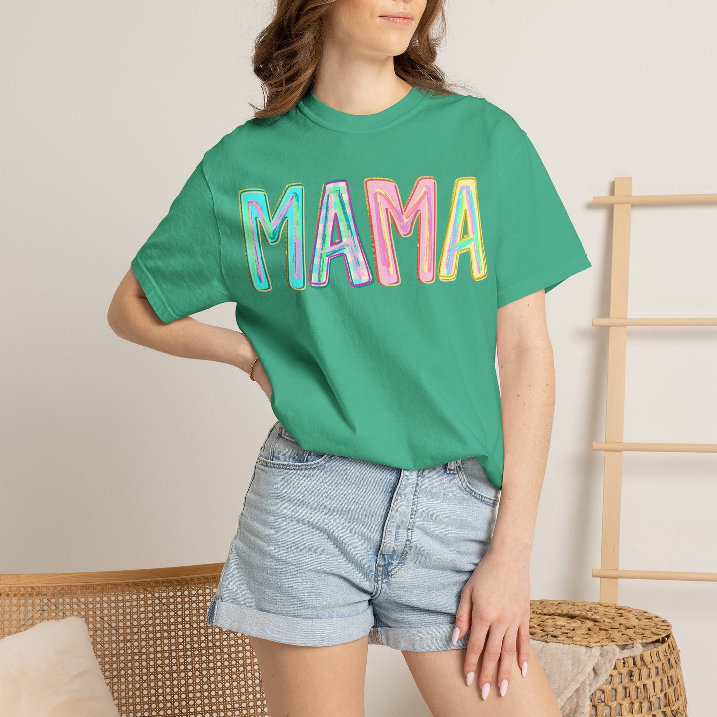 Mama Tee — Colorful Hand-Drawn Letters Mother's Day Mom T-Shirt